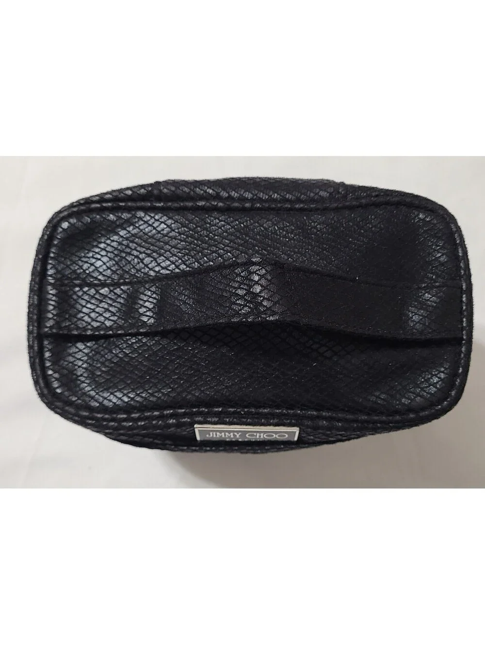 Jimmy Choo Parfums Cosmetic Makeup Case Bag Womens Sz Medium Black Travel Pouch
